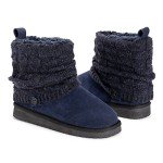 MUK LUKS Women's Laurel Navy Fashion Boot