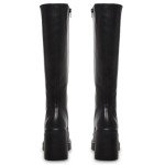 SOVANYOU Women's Black Platform Knee High Boots