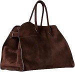 Large Brown Suede Tote Bag for Women