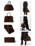 Large Brown Suede Tote Bag for Women