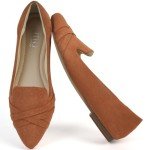 Tan Pointed Toe Dressy Flats for Women