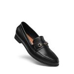 DREAM PAIRS Women's Comfortable Black Penny Loafers