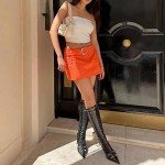 Stylish Black Knee-High Stiletto Boots for Women