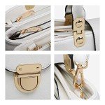Dasein Women's White Vegan Leather Satchel Bag