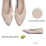 Ecru Women's Ballet Flats - Slip On Ballerinas