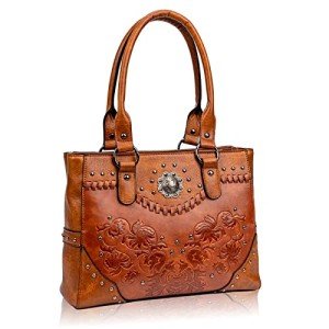 LAVAWA Large Vintage Western Tote Bag for Women