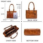 LAVAWA Large Vintage Western Tote Bag for Women