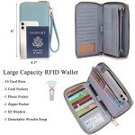 Sky Blue Large Crossbody Bag and Wallet Set