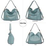 Sky Blue Large Crossbody Bag and Wallet Set