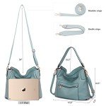 Sky Blue Large Crossbody Bag and Wallet Set