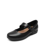 DREAM PAIRS Women's Ballet Mary Jane Flats - Black