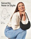 Luna Half Moon Clutch Bag with RFID Protection