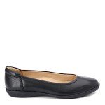 Naturalizer Women's Black Leather Slip-On Ballet Flats