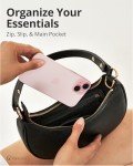 Luna Half Moon Clutch Bag with RFID Protection