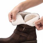 GLOBALWIN Women's Fur Lined Combat Ankle Boots