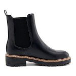 Women's Black Chelsea Boots with Block Heels