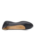 Naturalizer Women's Black Leather Slip-On Ballet Flats