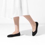 Frank Mully Women's Black Knit Ballet Flats