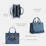 Indigo Coach Cargo Tote 20 for Women
