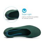 Frank Mully Green Round Toe Ballet Flats