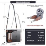 Roulens Crossbody Bags for Women,Multi Pocket Crossbody Purses Soft Leather Shoulder Handbags Travel Purse Adjustable Strap