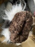 Valpeak Snow Boots for Women 2023 Furry Boots Winter Knee High Flat Heel Fluffy Faux Fur Boots(Natural,9)