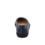 Naturalizer Womens Flexy Comfortable Slip On Round Toe Ballet Flats ,Navy Leather,8 M US