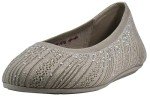 SKECHERS Women's Glitzy Daze Ballet Flats - Taupe