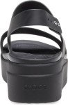 Crocs Women's Brooklyn Low Wedges, Platform Sandals Black, Numeric_7