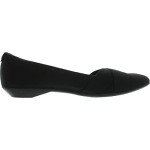 Anne Klein Women's OALISE Flat Shoe, Black/Black, 8.5 M US