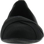 Anne Klein Women's OALISE Flat Shoe, Black/Black, 8.5 M US