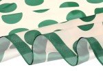 Retro Green Polka Dot Square Scarf for Women