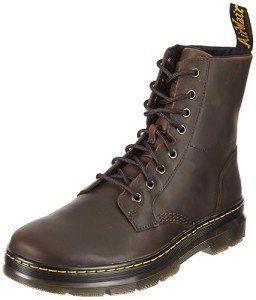 Dr. Martens unisex adult Lace Fashion Boot, Gaucho Crazy Horse, 11 Women 10 Men US