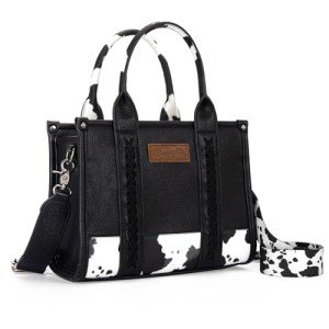 × Wrangler Tote Handbag for Women Top Handle with Detachable Crossbody Strap WG102-8120SBK