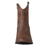 GLOBALWIN Women's Camel Cowgirl Boots Ankle To Mid Calf Fashion Western Cowboy Boots For Women Chunky Low Heel Size 11M