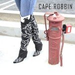 Cape Robbin Women's Over the Knee Western Cowboy Boots with Chunky Block Heels Fashion Cowgirl Dress Booties (KELSEY-21) - Black Size 10