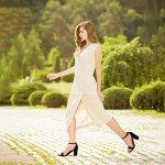 IDIFU Black Heels for Women Cookie-MI Block Heels 3 Inch Sandals Chunky Open Toe Heel Wedding Homecoming Dress Shoes for Women Brides Ladies(Black Nubuck, 8 B(M) US)