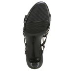 Naturalizer Womens Baylor Strappy High Heel Dress Sandal Black Smooth 7 M