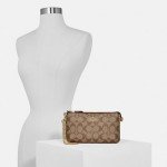 Coach Signature Large Wristlet w Chain