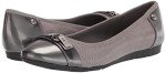 AK Anne Klein Sport Women's Able Ballet Flat, Grey, 9.5 M US