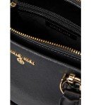 Michael Kors Marilyn Medium Satchel, Gold-Tone Hardware/Black