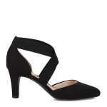 LifeStride Womens Gallery Pump, Black, 8 Wide US