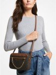 Michael Kors East West Chain Crossbody, Brown Signature/Gold Hw