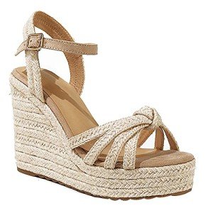mikarka Wedge Sandals for Women: Open Toe Wedges Heels for Women - Comfortable Braided Summer Espadrilles Wedges Ankle Strap Platform High Heels Vacation Shoes