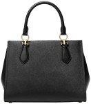 Michael Kors Marilyn Medium Satchel, Gold-Tone Hardware/Black