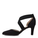 LifeStride Womens Gallery Pump, Black, 8 Wide US