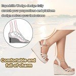mikarka Wedge Sandals for Women: Open Toe Wedges Heels for Women - Comfortable Braided Summer Espadrilles Wedges Ankle Strap Platform High Heels Vacation Shoes