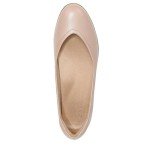 Naturalizer Women's Vivienne Ballet Flat Crème Brulee Leather 8 M
