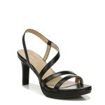 Naturalizer Womens Brenta Heeled Sandal Black 9 W