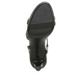 Naturalizer Womens Brenta Heeled Sandal Black 9 W